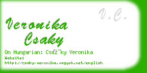 veronika csaky business card